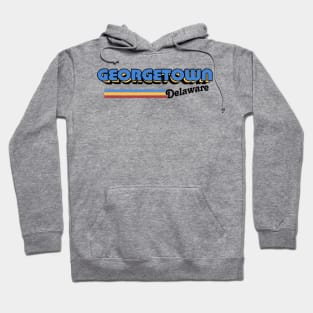 Georgetown, Delaware / / Retro Style Design Hoodie